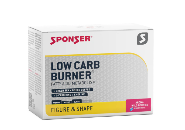 Sponser LOW CARB BURNER, Box 20 x 8,5g à 500ml 