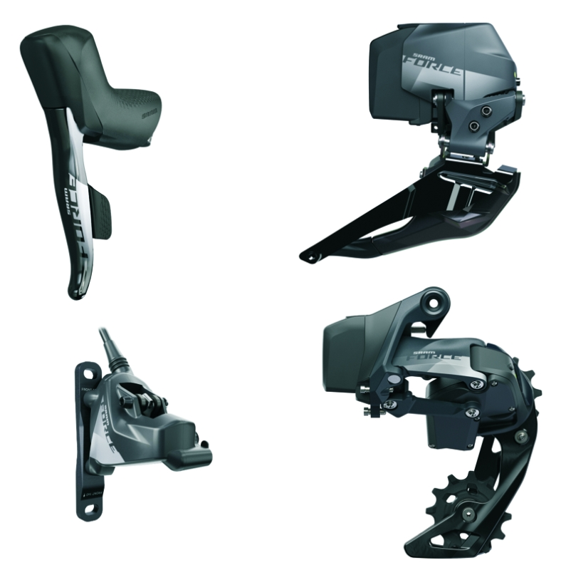 SRAM Force eTap AXS 2X D1 HRD Groupset FlatM. Shifters, Schltwerk,