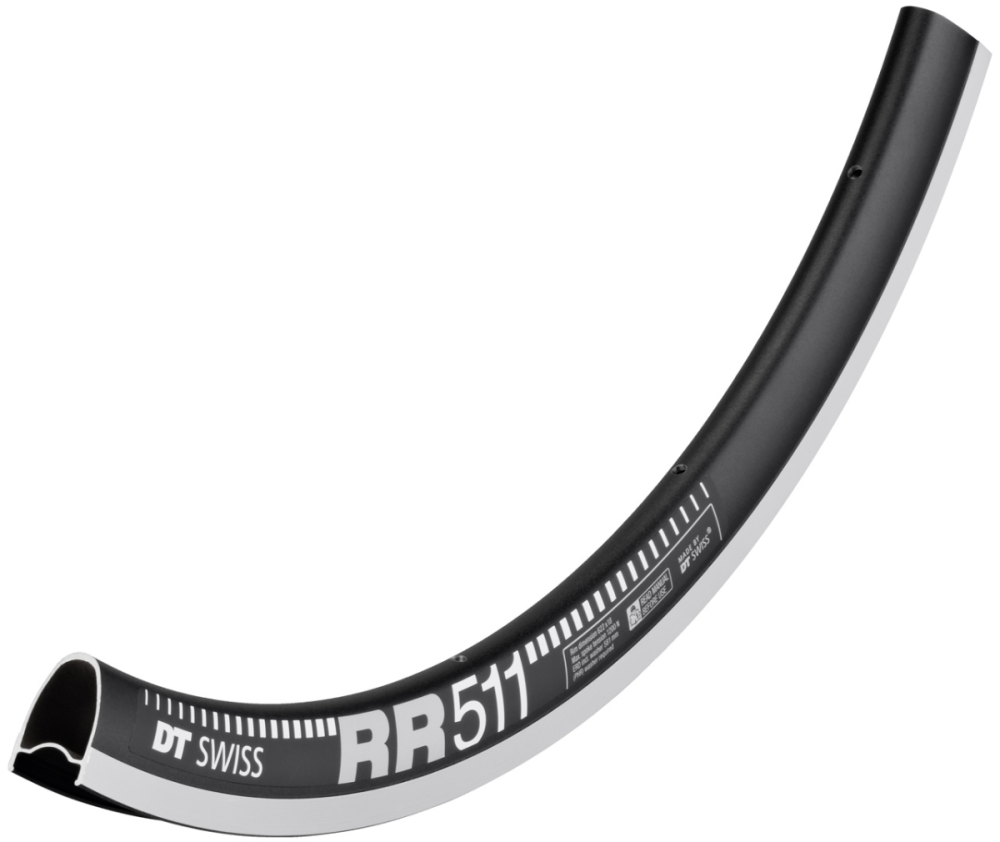 DT Swiss Felge RR 511 700c, 22mm, 24 Loch, schwarz