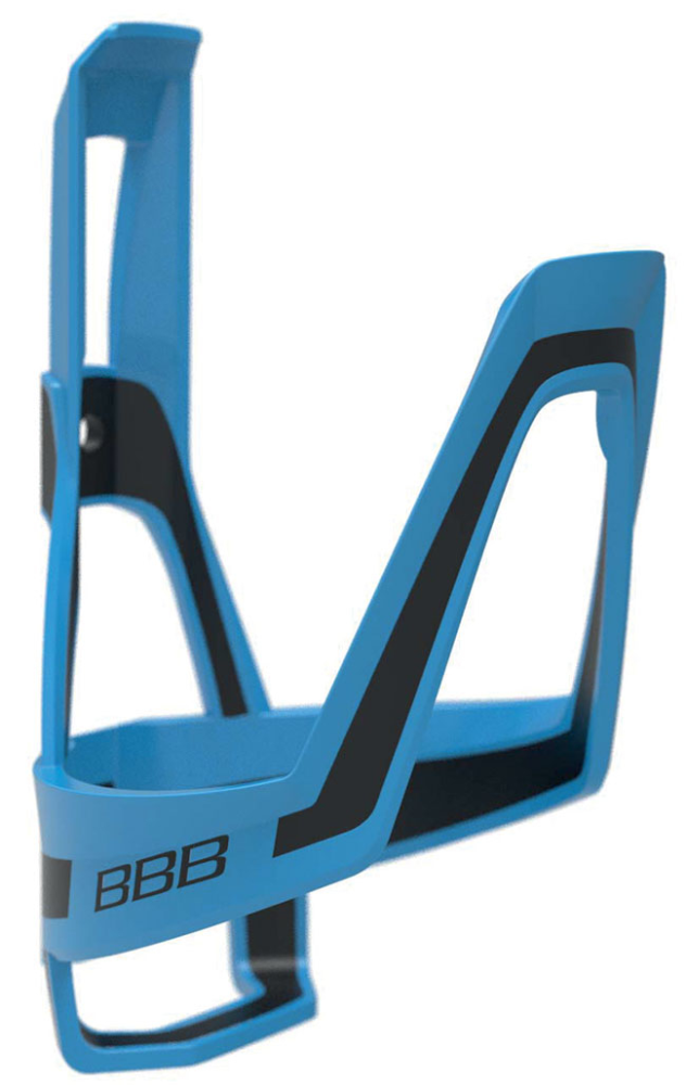 BBB Bidonhalter Dualcage blau-schwarz matt, Composite 37g, inkl. Inoxschrauben