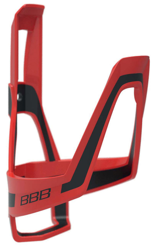 BBB Bidonhalter Dualcage rot-schwarz matt, Composite 37g, inkl. Inoxschrauben