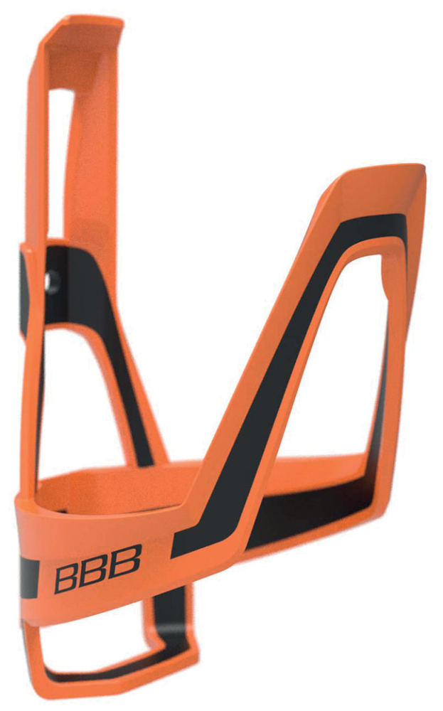 BBB Bidonhalter Dualcage orange-schwarz matt, Composite 37g, inkl. Inoxschrauben