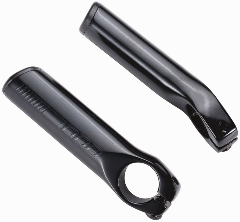 BBB Lenkerhörner Lightstraight 95mm schwarz glanz, Alu geschmiedet 104g