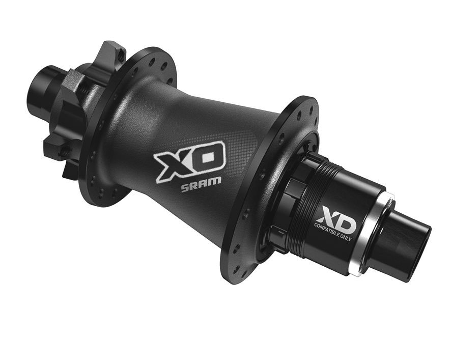 SRAM Hinterradnabe MTB SRAM X0 28H 6-Loch QR, 12x142mm XD-Body