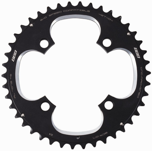 BBB BBB Kettenblatt RoundAbout4 BCR-07, 42 Zähne, 104mm, schwarz