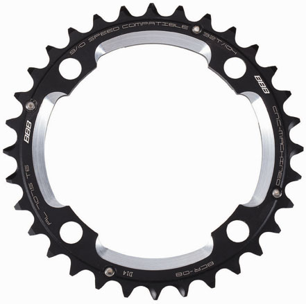 BBB BBB Kettenblatt RoundAbout4 BCR-08, 32 Zähne, 104mm, schwarz