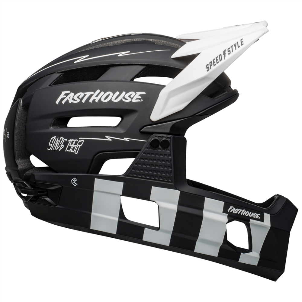 Bell Super AIR R Spherical MIPS Helmet matte black/white fasthouse,L 58-62