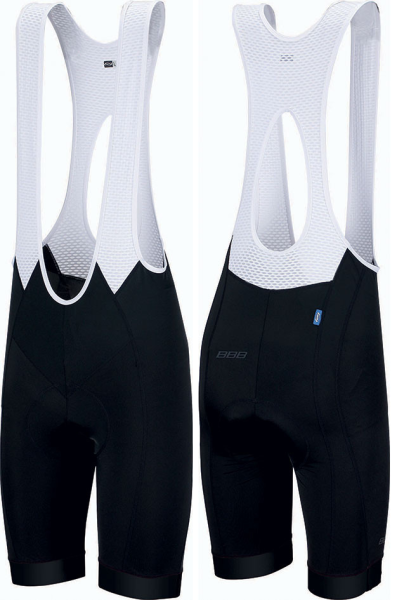 BBB Trägerhose kurz Herren mit Polster und Kompressionsmat., 1-klassig, schwarz S