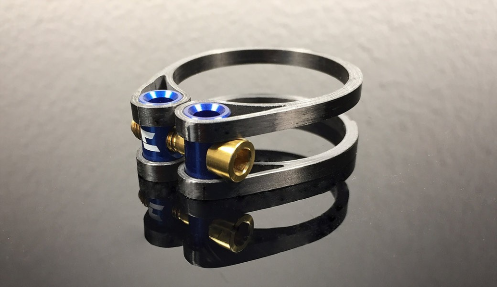 Phenum by Ceetec ceetec Sattelklemme blau, 34.9mm, 14.3mm, Gold, ohne Box