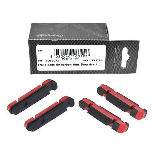 Fulcrum Bremsgummi für Felgen CARBON Shimano Bremsen, BR-BO500X1 Karton à 2 Paar rot