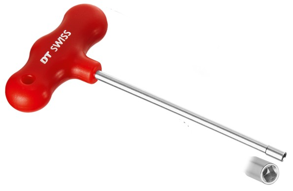 DT Swiss Nippelspanner Upside-Down, für 4-Kant Nippel, rot