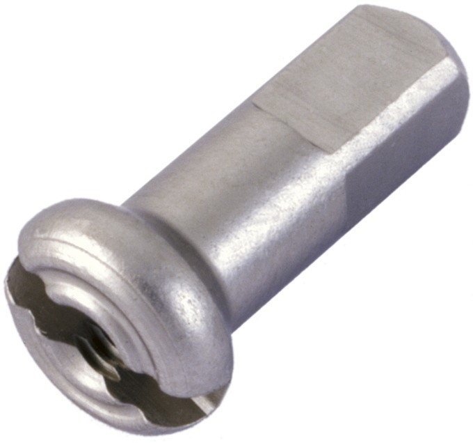 DT Swiss Nippel Messing 12mm silber, 2,0mm, 100 Stk.