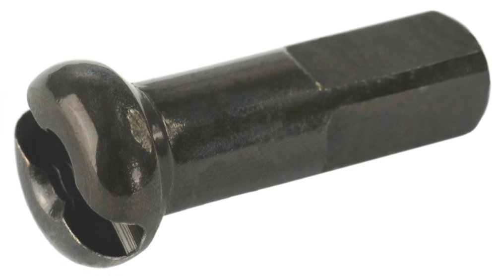 DT Swiss Pro Lock Nippel Messing 12mm schwarz, 2,0mm, 100 Stk.