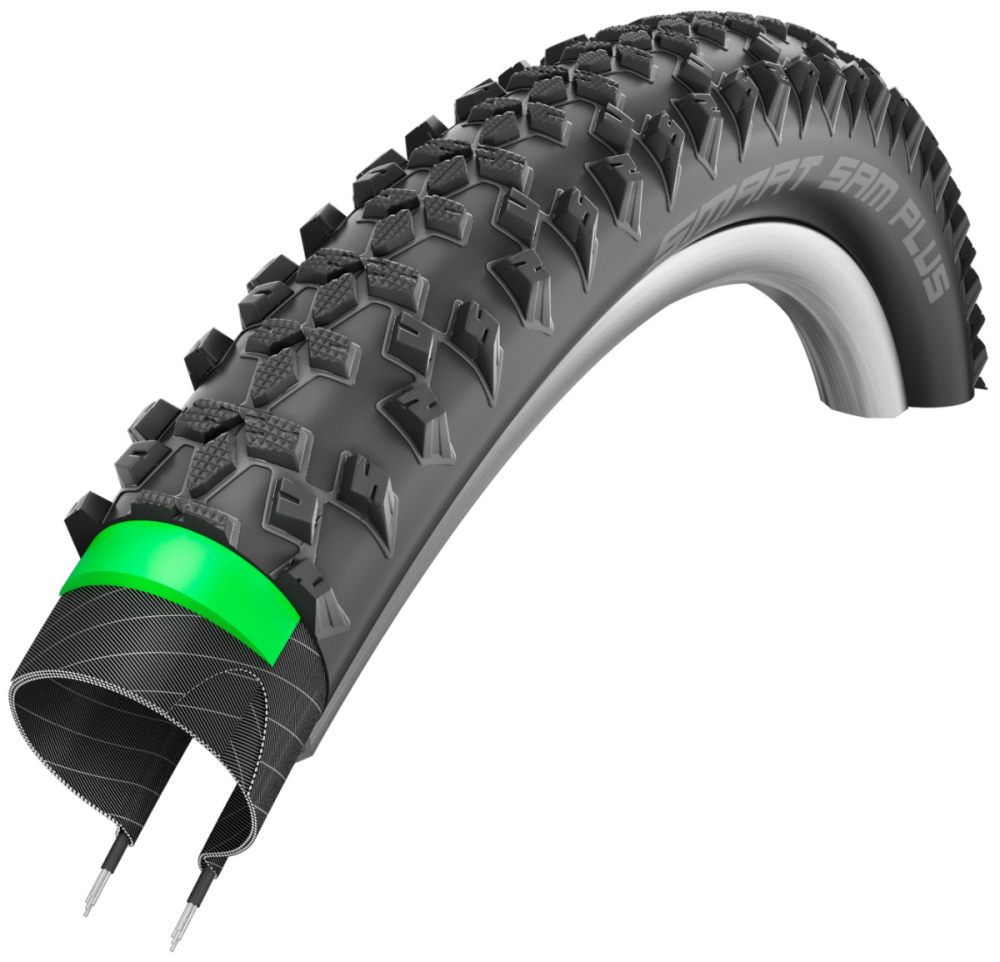 Schwalbe Smart Sam PLUS GreenGuard, 26x2.25, HS476, schwarz, Drahtreifen, ADDIX