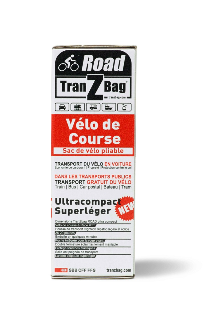 TranZBag Road Die leichteste und kompakteste Fahrrad- Transporttasche aller Zeiten für das Rennrad!