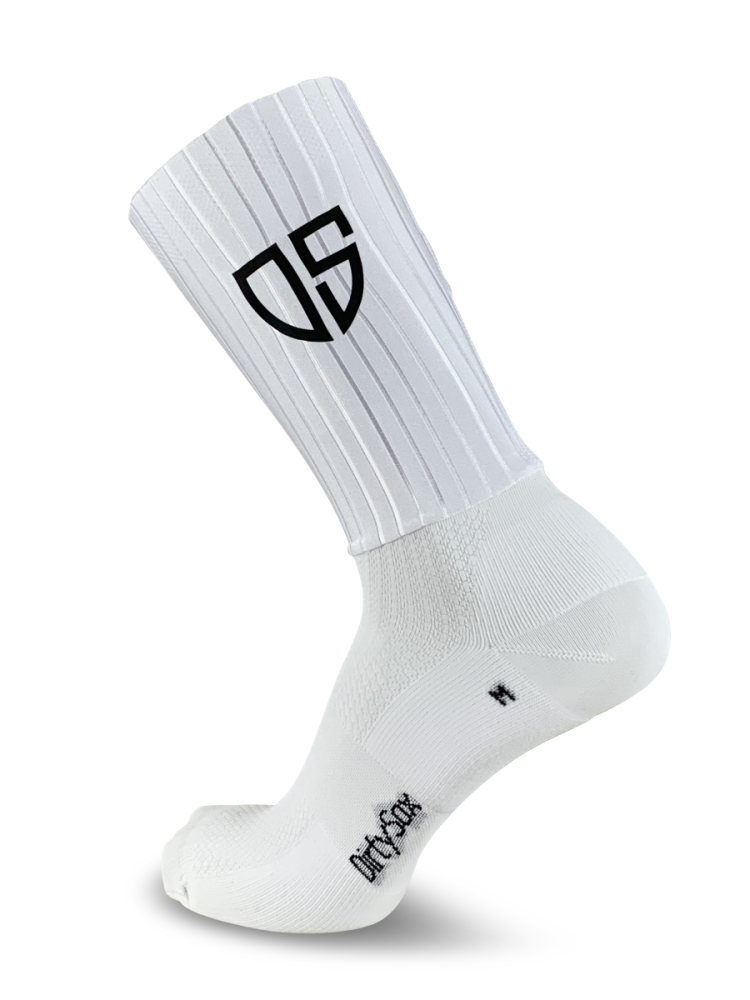 DirtySox Aero Socken - Weiss - M (40-43)