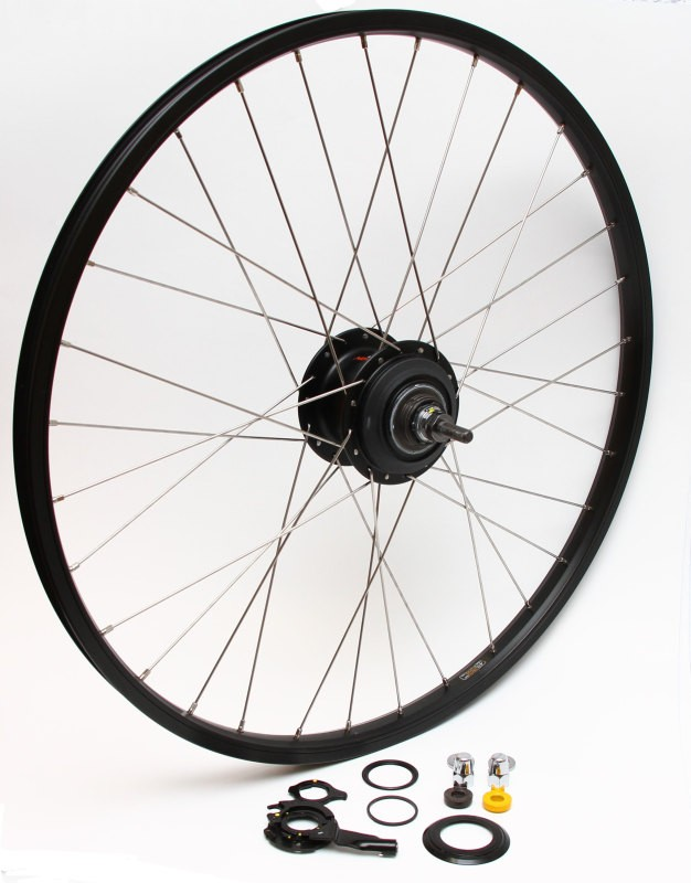 TERN Bikes Rear Rim Set, 24 x 28H, Shimano Nexus 7S 130 mm (Black)