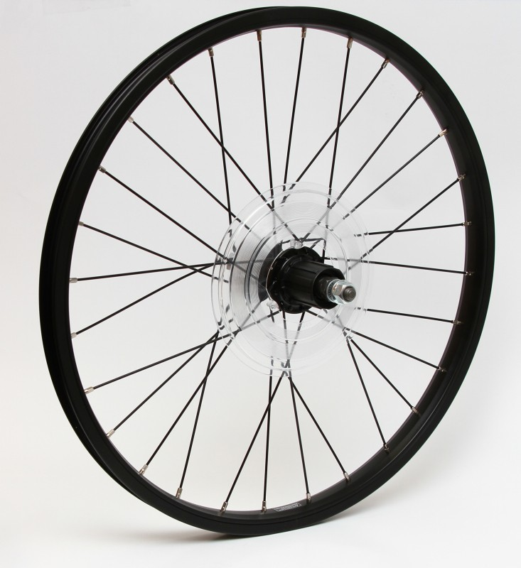 TERN Bikes Rear Rim Set, 20 x 28H, Formula 8 S Hub 130 mm (Black)