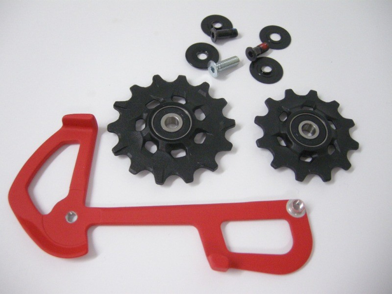 SRAM X01 Eagle Rear Derailleur 12 speed X-Sync Pulleys and InnerCage Red, Sram