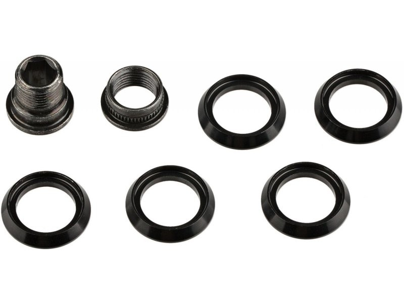 SRAM CHAINRING SPACERS (QTY 5) HIDDEN BOLT/NUT KIT FOR CX1 CHAINRING