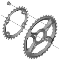 Shimano XTR Kettenblatt 28 Zähne, Y-1X2 28000  Double (38-28), 12-fach