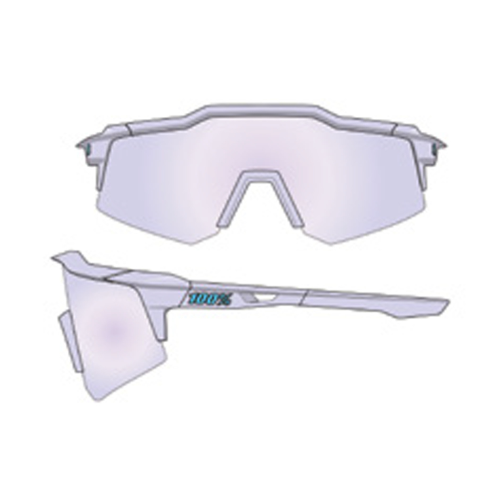 100percent 100% Speedcraft XS Glases Polished Transl Lav-HiPE