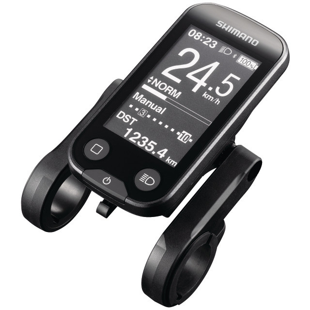 Shimano STEPS Display SC-E6100 mit Schalter und Halter offen