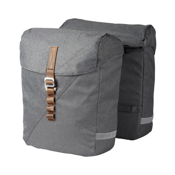 Racktime Heda 2.0 Doppelseitentasche 2x12 Liter, grau