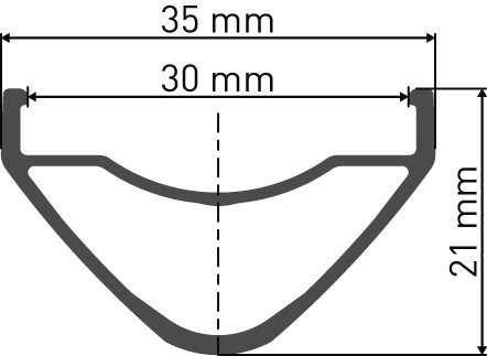 DT Swiss Felge XM 481 29"+, +Plus Bike, 32 Loch, Aluminium, schwarz