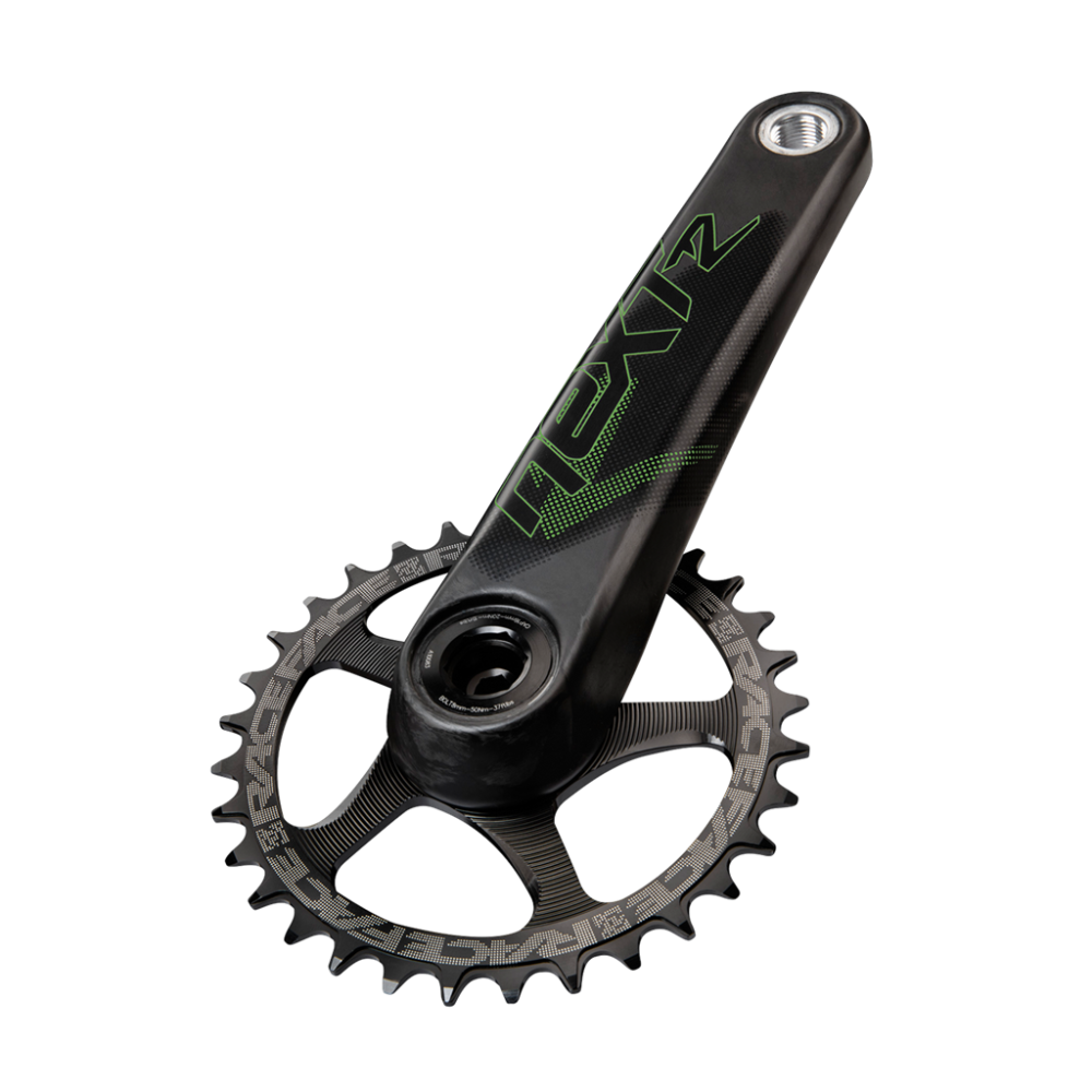 Race Face Next R Cinch Crankarm (RF136) carbon/green,175mm