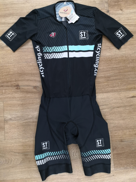 ST Cycling Triathlon Einteiler Aero mit Ärmel und Front-RV