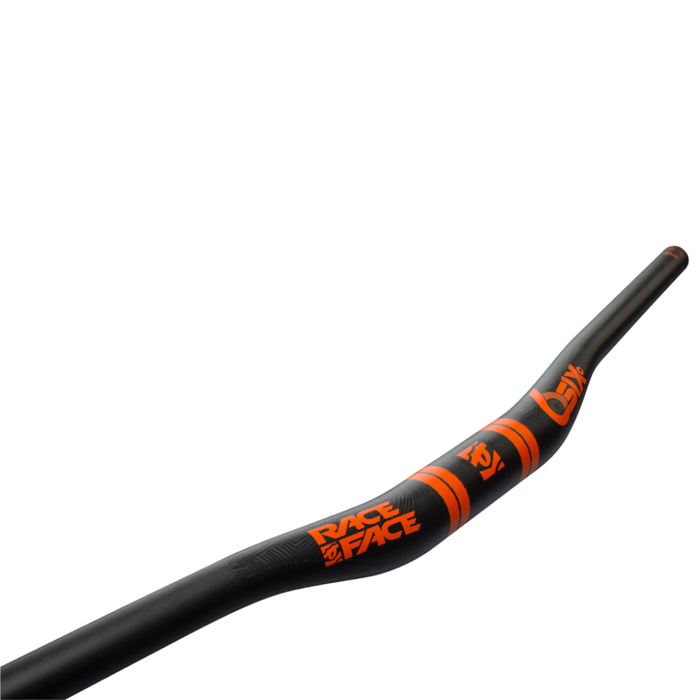Race Face Sixc Carbon 35X820 20mm Riser Bar carbon/fox orange,one size