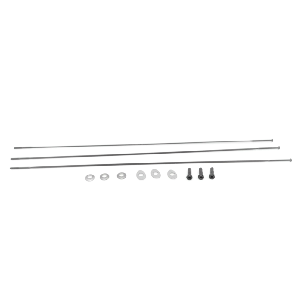 Zipp Spoke and Nipple 290mm CX-Ray Straight Pull Qty 3 black