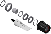 DT Swiss Leerlaufkörper Umbausatz Shimano MTB, 3-Pawl zu Ratchet LN, ohne Endanschlag 10/11-Fach