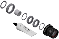 DT Swiss Leerlaufkörper Umbausatz Shimano Microspline, 3-Pawl zu Ratchet LN, ohne Endanschlag 12-Fach