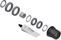 DT Swiss Leerlaufkörper Umbausatz Shimano Microspline Stahl, 3-Pawl zu Ratchet LN, ohne Endanschlag 12-Fach