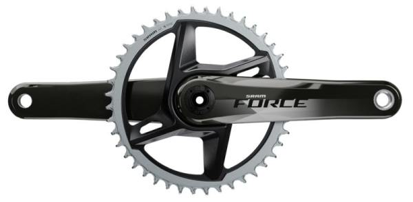 SRAM Kurbel Force 1x Wide DUB 172.5mm 40Z Direct Mount, Gloss Black, Carbon