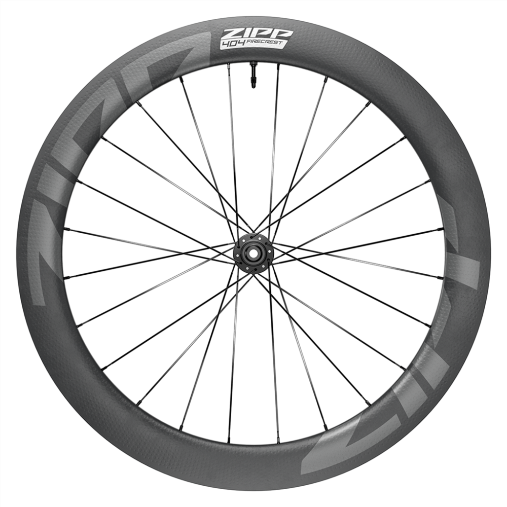 Zipp 404 Firecrest Tubeless Disc-Brake Front Wheel V2 black carbon,700C/'12X100