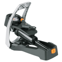 SKS SKS Fusstretpumpe Airstep Alu/Kunststoff Multi Valve mit Manometer schwarz-silbe