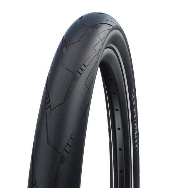 Schwalbe Pneu Super Moto 27.5x2.40 Starr mit Reflexstreifen black
