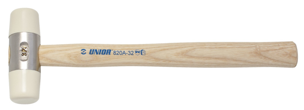 UNIOR Schonhammer mit Holzstiel und auswechselbaren Köpfen,  Ø 32