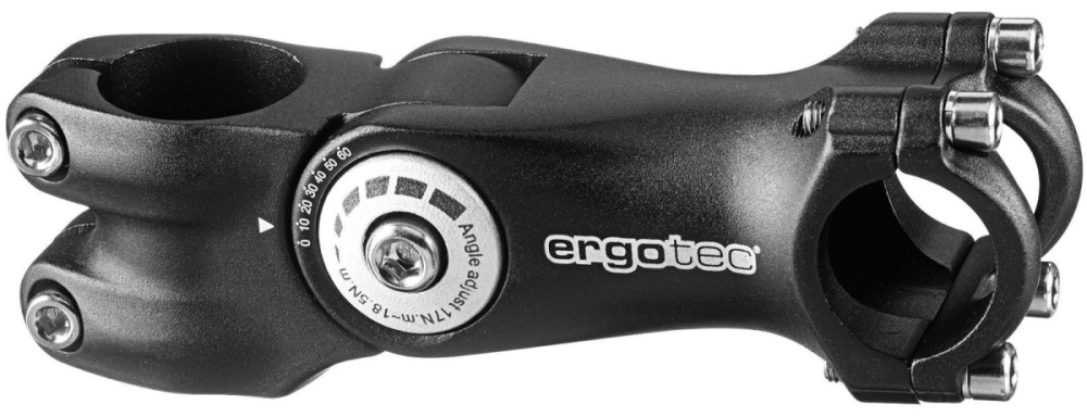 Trekking Vorbau Octopus2 105mm, Level 4, schwarz sand, verstellbar, 31.8mm