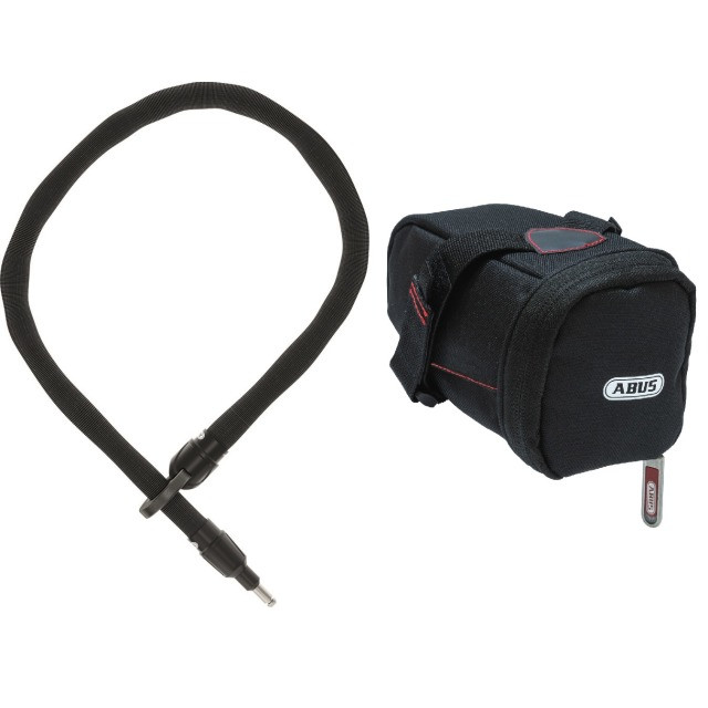 ABUS Schlaufenkette Adaptor Chain IVY 6KS/100 mit Satteltasche ST5950 schwarz