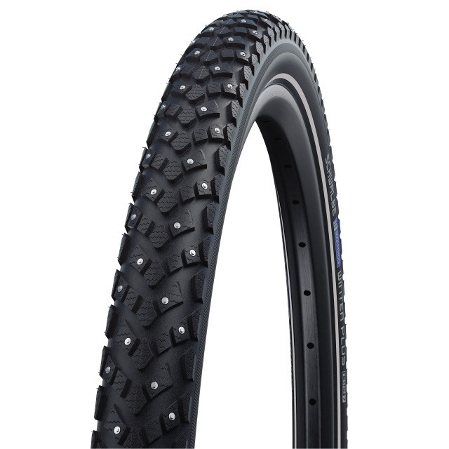 Schwalbe Pneu Marathon Winter Plus 700x35C Starr mit Reflexstreifen black