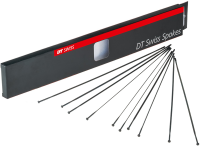 DT Speichen Aerocomp straightpull 300mm schwarz, 2,0/2,3x1.25mm, ohne Nippel, Karton à 20 Stk.