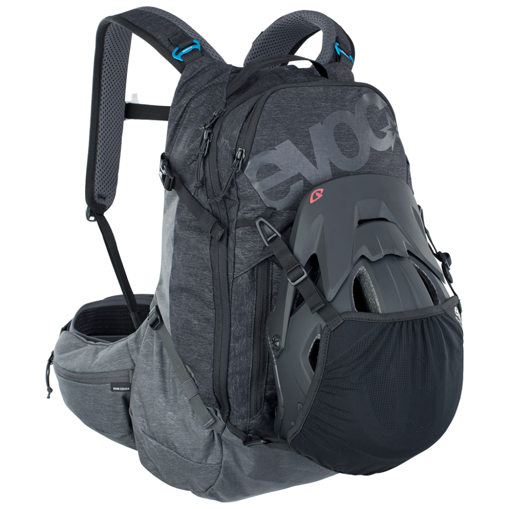 Evoc Trail Pro 26L Backpack, L/XL, black/carbon grey