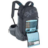 Evoc Trail Pro 26L Backpack, L/XL, black/carbon grey