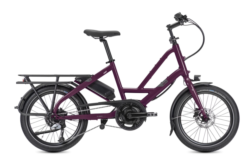 TERN Bikes Quick Haul D8 Activ Plus 500Wh Rot Glanz Merlot