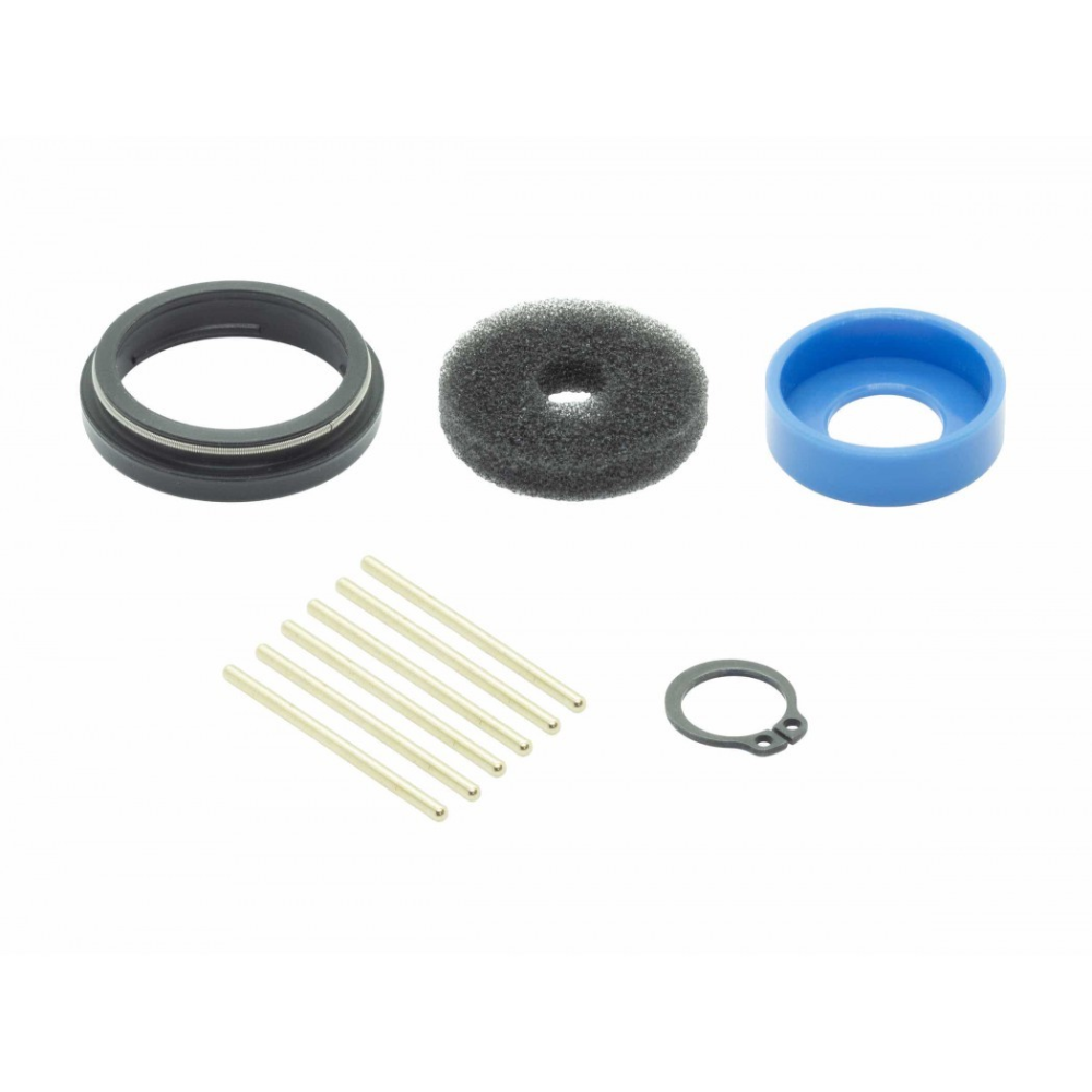 BikeYoke Revive / Divine ø 30.9/31.6 mm, Servicekit :3 (MIT Federring, mit blauem Bushing).