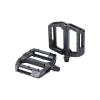 BBB Flachpedal Alu 100x95mm schwarz matt 399g, Pins: konisch/ersetzbar